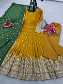 “Mustard Embroidered Anarkali Gown with Dupatta – Party Wear Dress for Women”
या हिंदी+English में:
“मस्टर्ड एम्ब्रॉयडरी अनारकली गाउन विद दुपट्टा | Party Wear Gown”