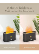 "Flame Humidifier with Aroma Diffuser & LED Light"