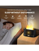 "Flame Humidifier with Aroma Diffuser & LED Light"