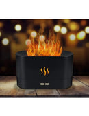 "Flame Humidifier with Aroma Diffuser & LED Light"