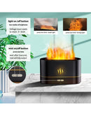 "Flame Humidifier with Aroma Diffuser & LED Light"